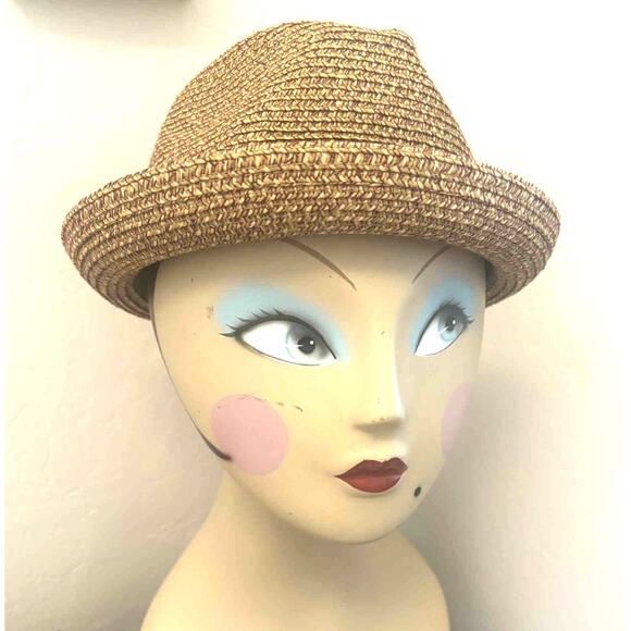 Bailey of Hollywood “Billy” Braided Straw Fedora Hat Brown Tan Size Large ~ EUC! - Picture 2 of 6